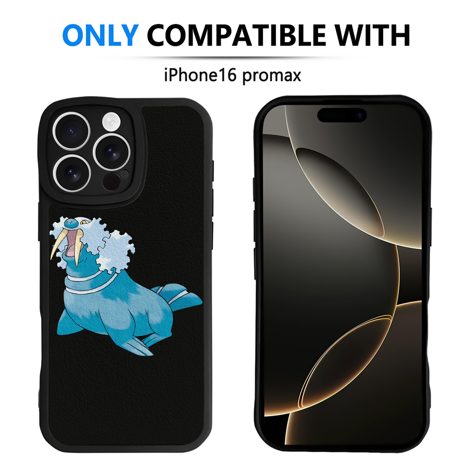 （画像用） ポケットモンスター Pokémon 【iPhone 16シリーズ対応】シリコンスマホケース（レザー調） 材質：シリコン